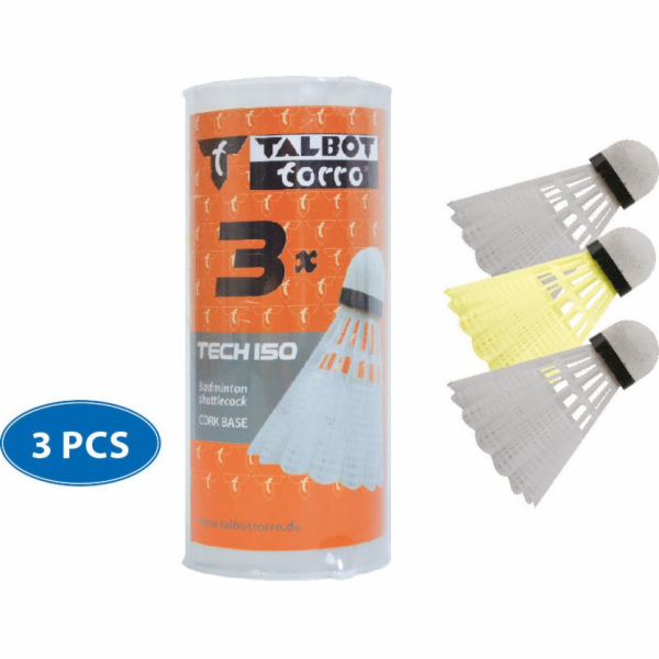 Talbot Badmintonová hrana Talbot Torro TECH 150, 3 vnt.