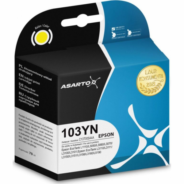 Inkoust Asarto Inkoust Asarto pro Epson 103YN | C13T00S44...