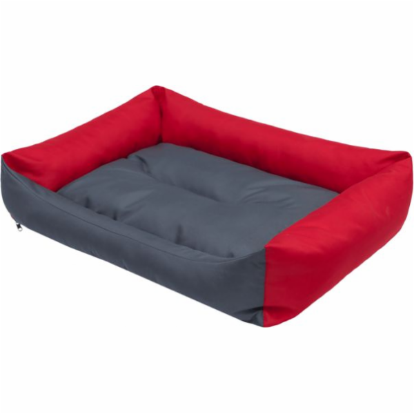 Hobbydog Eco Postel - Červené bočnice a šedá XXL matrace