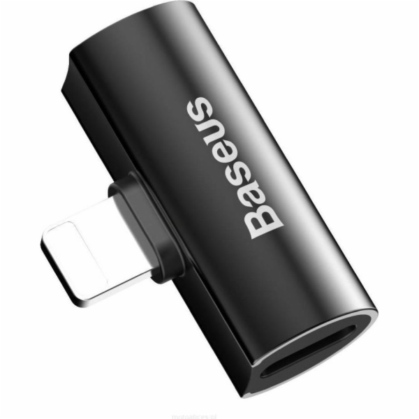 Baseus L46 Lightning - Lightning x2 USB adaptér černý (BR...