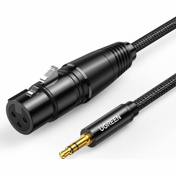 Ugreen Jack 3,5 mm - XLR kabel 1 m černý (20763)