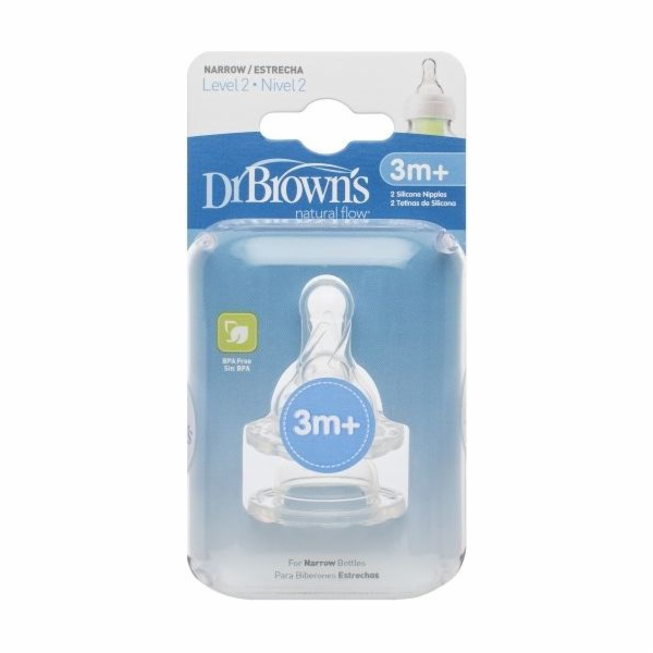 Dr Browns standardní dudlík 3m+ 2 kusy (QU0034)