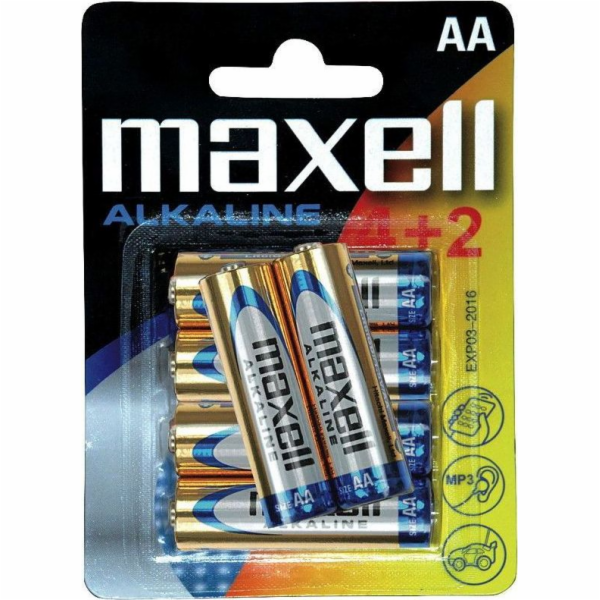 Baterie Maxell AA/R6 6 ks.