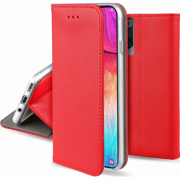 Pouzdro Smart Magnet book Sam S21 FE červené/ed