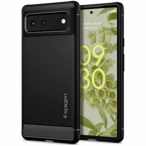 Matné černé pouzdro Spigen Rugged Armor Google Pixel 6