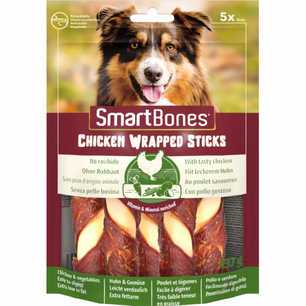 SmartBones Chicken Wrap Sticks Medium 5 ks [T027453]