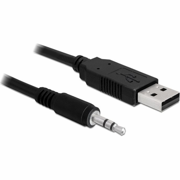 Delock USB kabel USB-A - mini Jack 3,5 mm 1,8 m černý (83...
