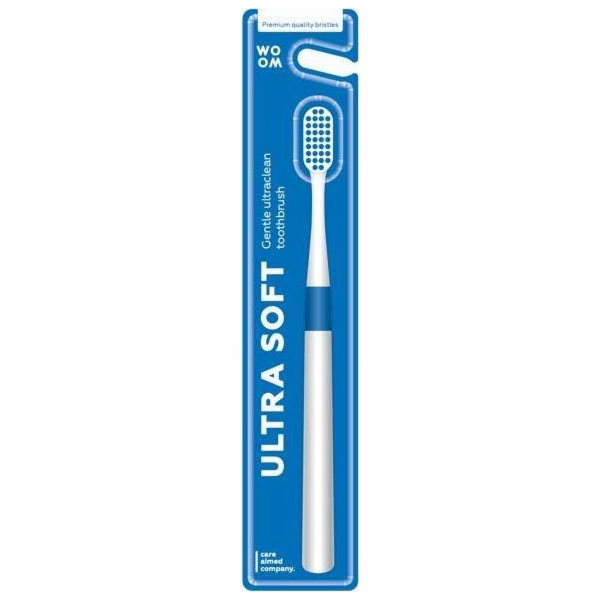 Woom WOOM BLUE MĚKKÝ ZUBNÍ KARTÁČEK