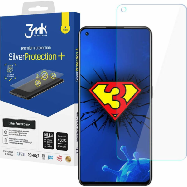 3MK Antimikrobiální ochranný film 3MK Silver Protect+ Rea...