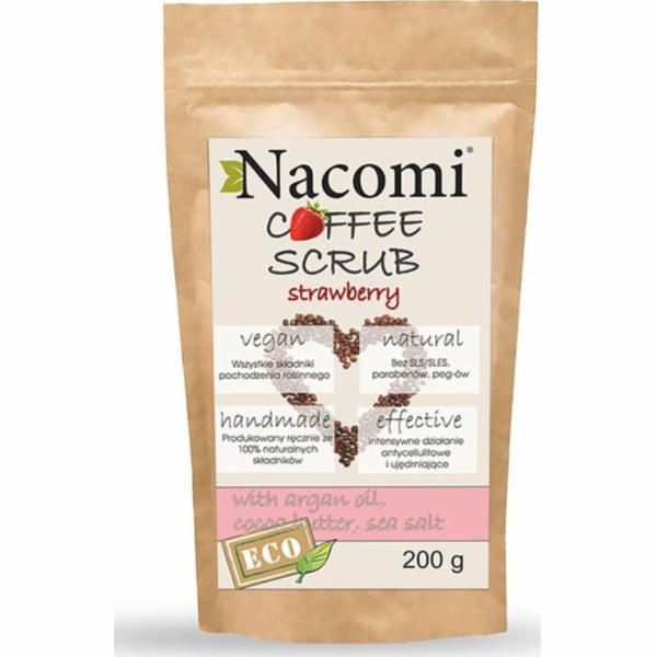 Nacomi NACOMI_Coffee Scrub kávový scrub Jahoda 200g