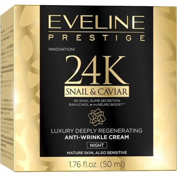 Eveline EVELINE 24K NOČNÍ KRÉM Snail & Caviar