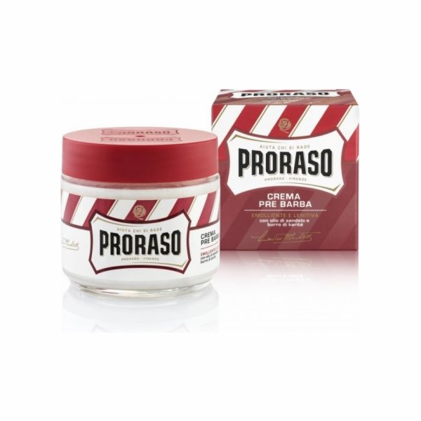 Proraso Red Krém před holením pro silné vousy 100 ml