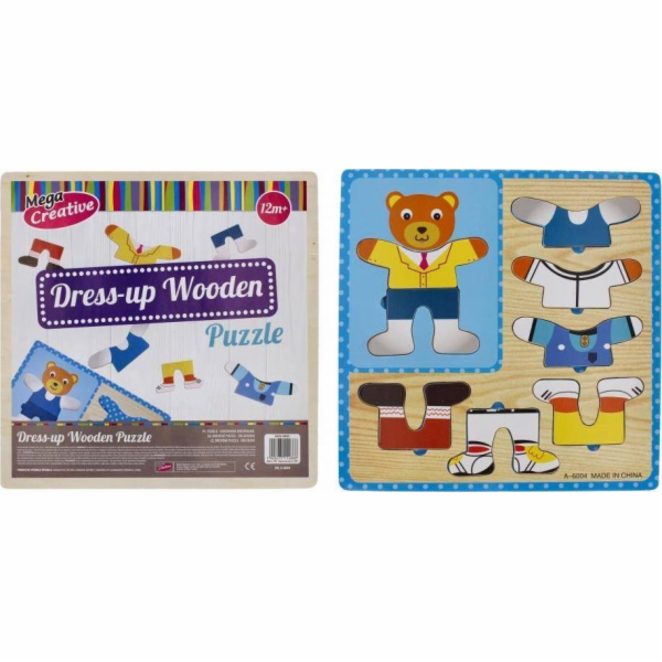 Mega Creative DREW DRESS UP PUZZLE 8 EL 30X30 MC WOOD 80/0