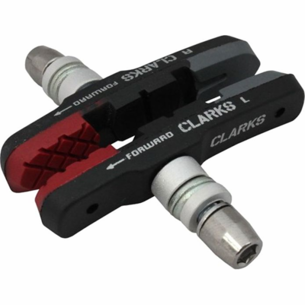 CLARK S CPS301 MTB brzdové destičky (V-brake) červeno-čer...