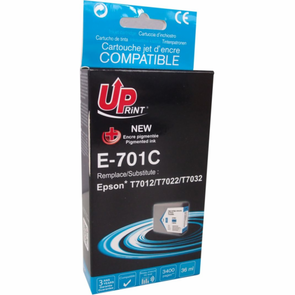 Inkoust UPrint E-701C / C13T70124010 (azurový)