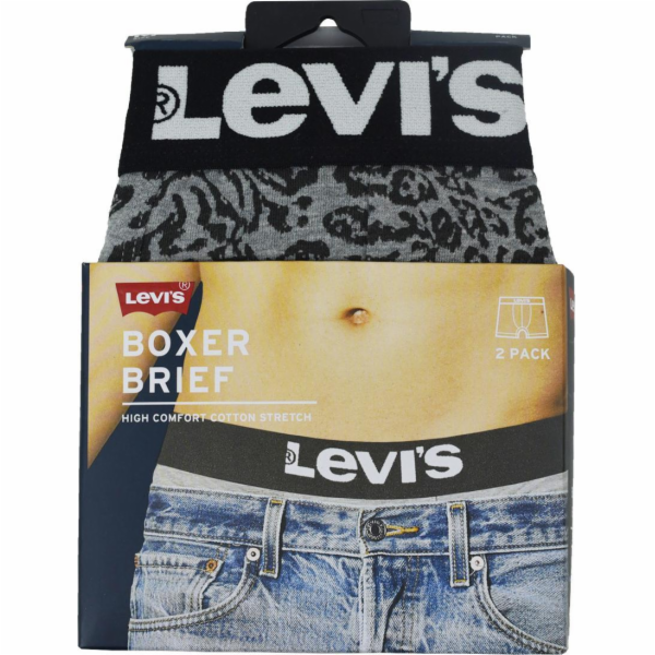 Levi`s Levi s Boxer 2 páry kalhotek 37149-0706 šedá S