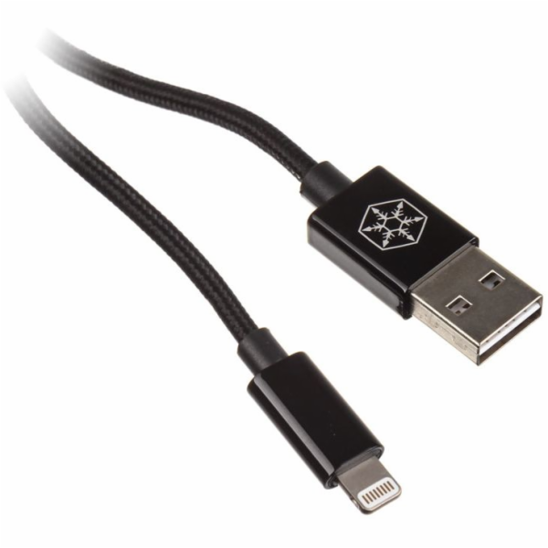 SilverStone USB-A – Lightning USB kabel 1 m černý (SST-CP...