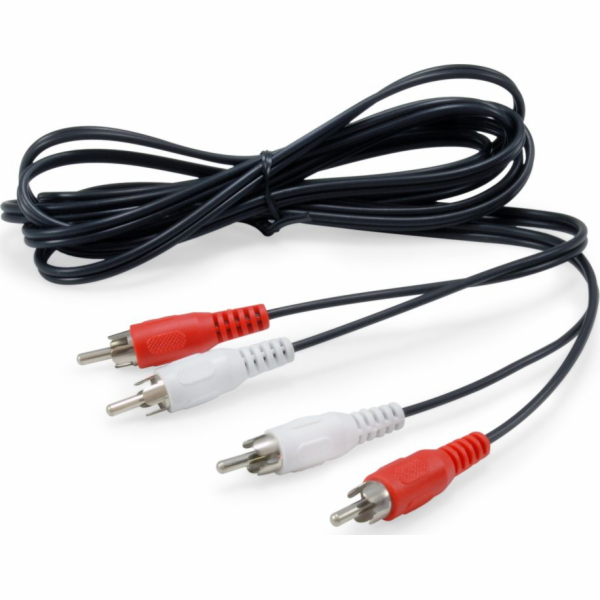 RCA (Cinch) x2 - RCA (Cinch) x2 kabel 2,5 m černý (147094)