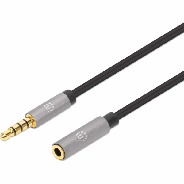 Manhattan Jack 3,5 mm - Jack 3,5 mm kabel 2 m šedý (356039)