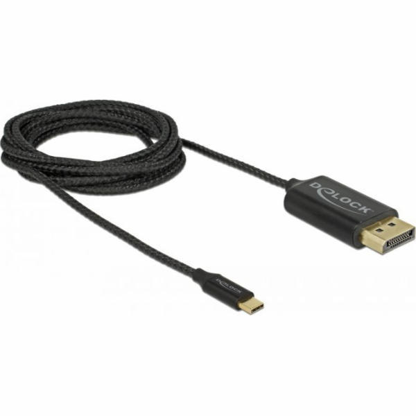 Delock USB kabel USB-C - DisplayPort 2 m černý (83710)