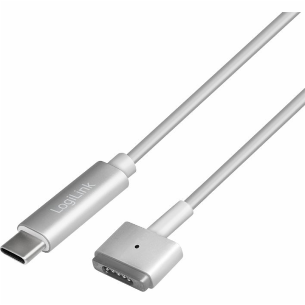 LogiLink USB-C – MagSafe 2 USB kabel 1,8 m stříbrný (PA0226)