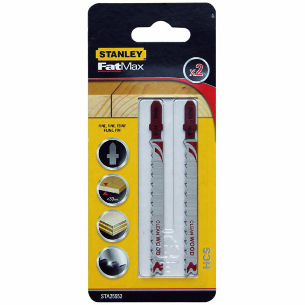 Pilové listy Stanley FATMAX pro přímočarou pilu T, 2 ks. ...