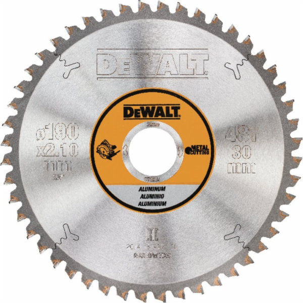 Dewalt pilový kotouč 190x30x2,1mm 48z TFZ -5° kulatý ALU