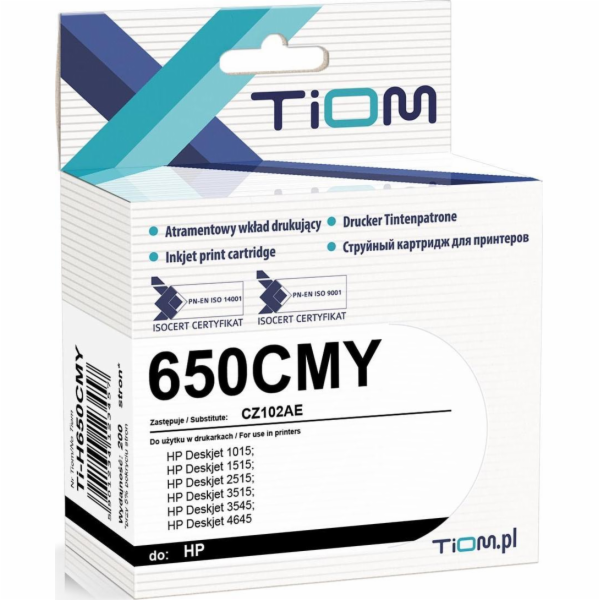 Inkoust Tiom Inkoust Tiom pro HP 650CMY | CZ102AE | 8 ml ...