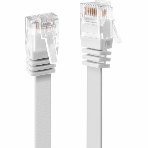 Lindy LINDY plochý kabel Cat.6 Patchcable bílý, 0,3m bez ...