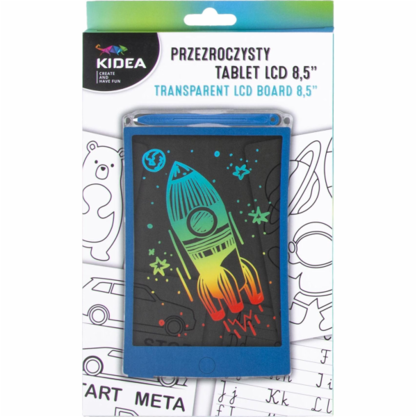 Kidea Transparentní LCD tablet B Kidea modrý