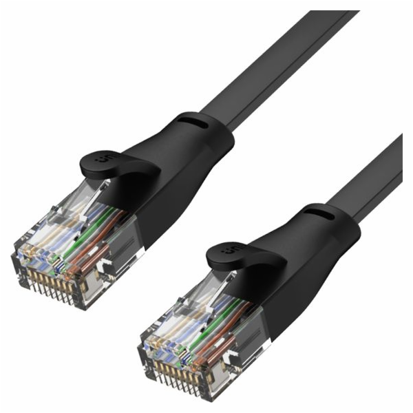 Unitek RJ45 - RJ45, Cat.6, 0,5m, černá (C1808GBK)