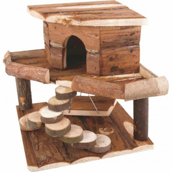 Panama Pet Treehouse pro hlodavce, dřevěný, 19x19x27,5cm