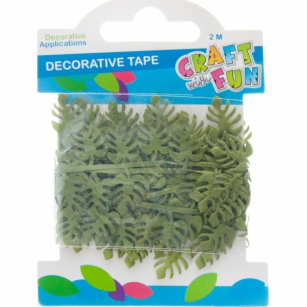 Craft with Fun CF DECK DECORATION LEAF TAPE 2M/3,5CM ZELE...
