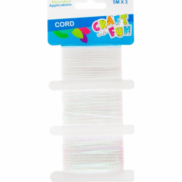 Craft with Fun CF DECK DECORATION PERRL RIBBON 5MX3 B/C 1...