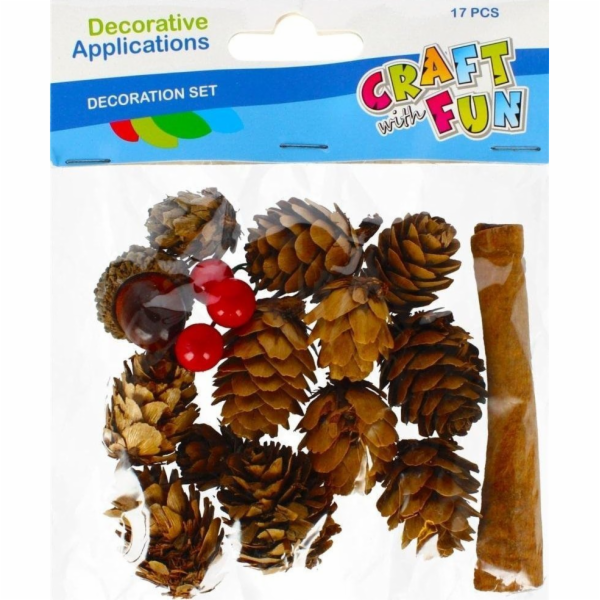 Craft with Fun DEKORACE DEKORACE PŘÍRODNÍ BOROVICE AKC 17...