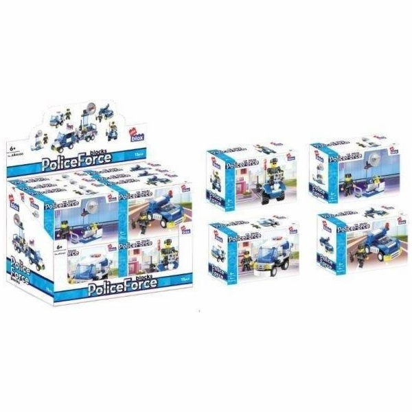 ALLEBLOX BLOCKS KONSTR ALLEBLOX POLIC 63-64EL 15X10X5 12/