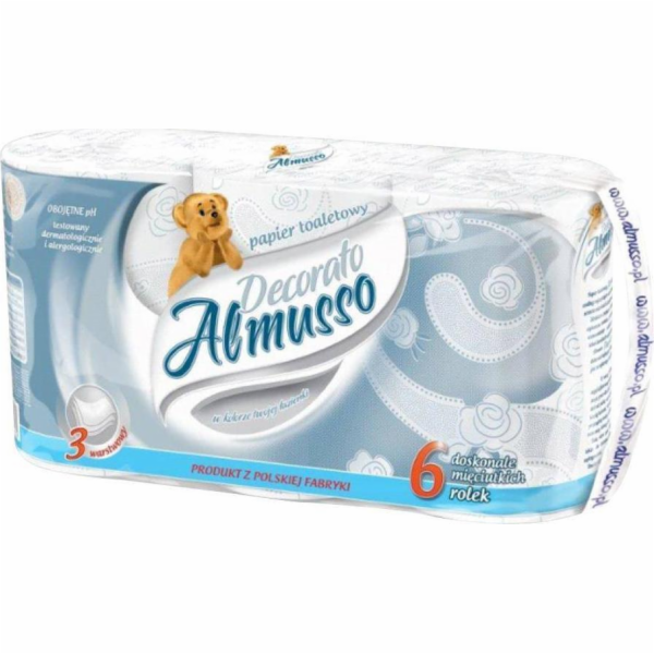 Almusso Decor toaletní papír 3 vrstvy 6 ks.