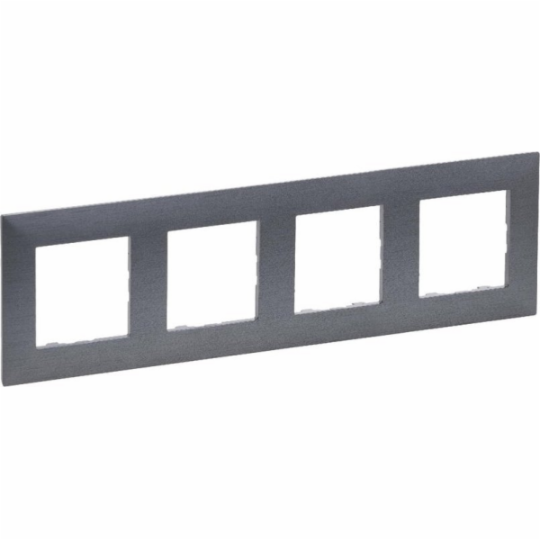 Legrand Niloe Step Quadruple rám 4x kartáčovaná ocel 863994