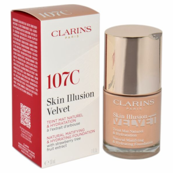 Clarins  SKIN ILLUSION VELVET FOUNDATION 107C 30ml
