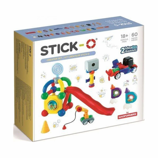 Magnetické bloky Magformers Stick-O 60 ks.