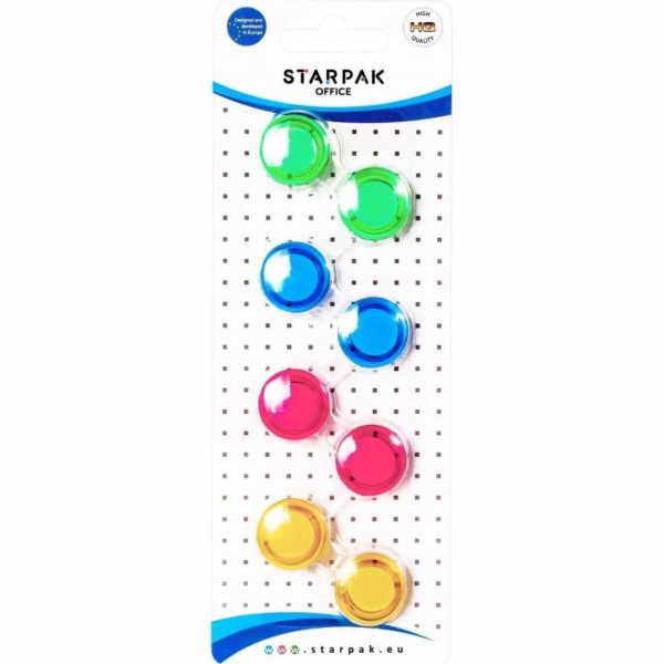 Starpak MAGNET TRANSP MIX 20MM STK OP8PCS B/C 24/144