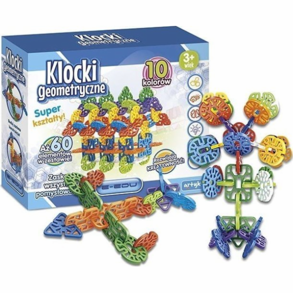 Artik Kreativní sada Geometrické bloky E-Edu 60 ks 128714...