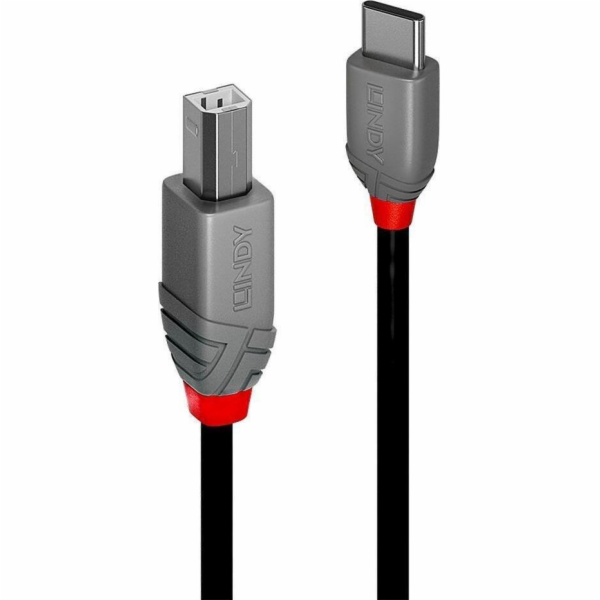 Lindy USB-C – USB-B USB kabel 3 m černý (36943)