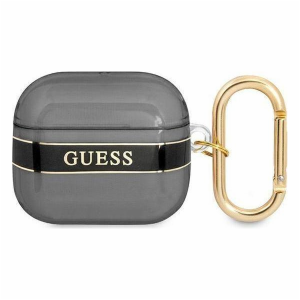 Ochranné pouzdro Guess Strap Collection pro AirPods 3 černé