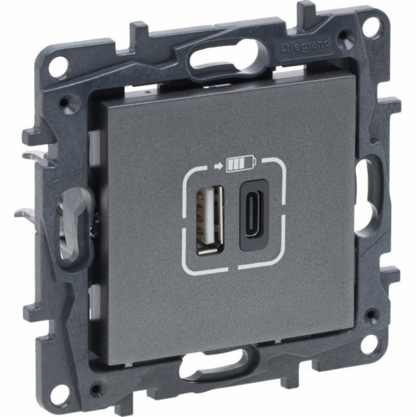 Legrand Legrand Niloe Step 863440 USB zásuvka A+C, ocel