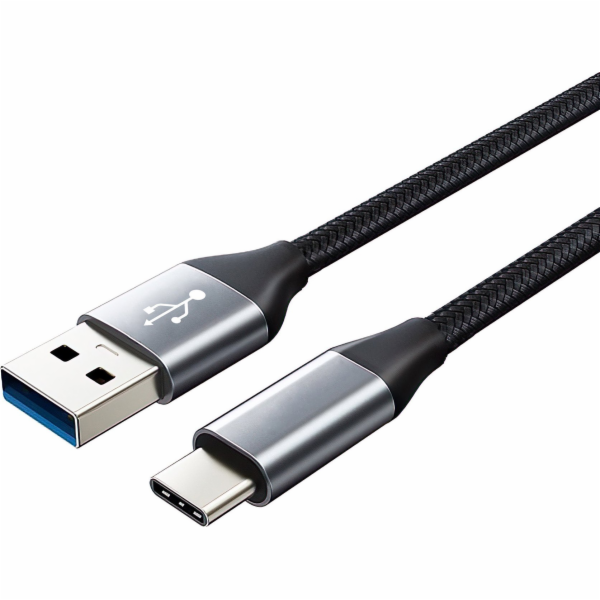 Montis USB-A - USB-C USB kabel 2 m černý (MT048)