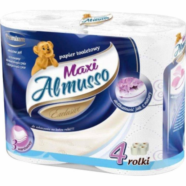 Almusso Maxi toaletní papír 3 vrstvý 4 ks.
