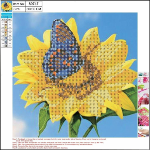 Centrum Diamond mozaika 5D 30x30cm Slunečnice 89747