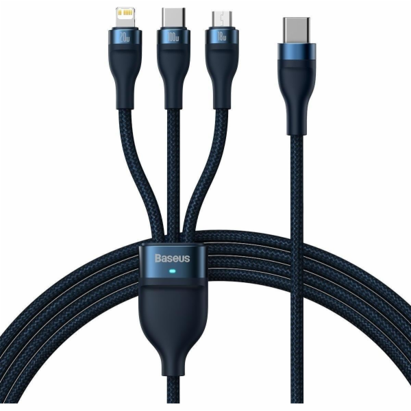 Baseus USB-C - USB-C + microUSB + Lightning kabel 1,5 m M...