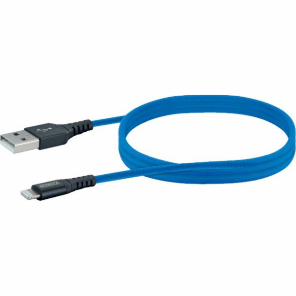 Schwaiger USB-A - Lightning kabel 1,2 m modrý (LPRO440501)